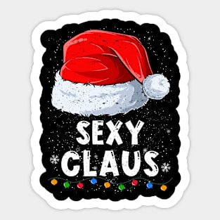 Sexy Claus Christmas Santa Family Matching Pajama Sticker